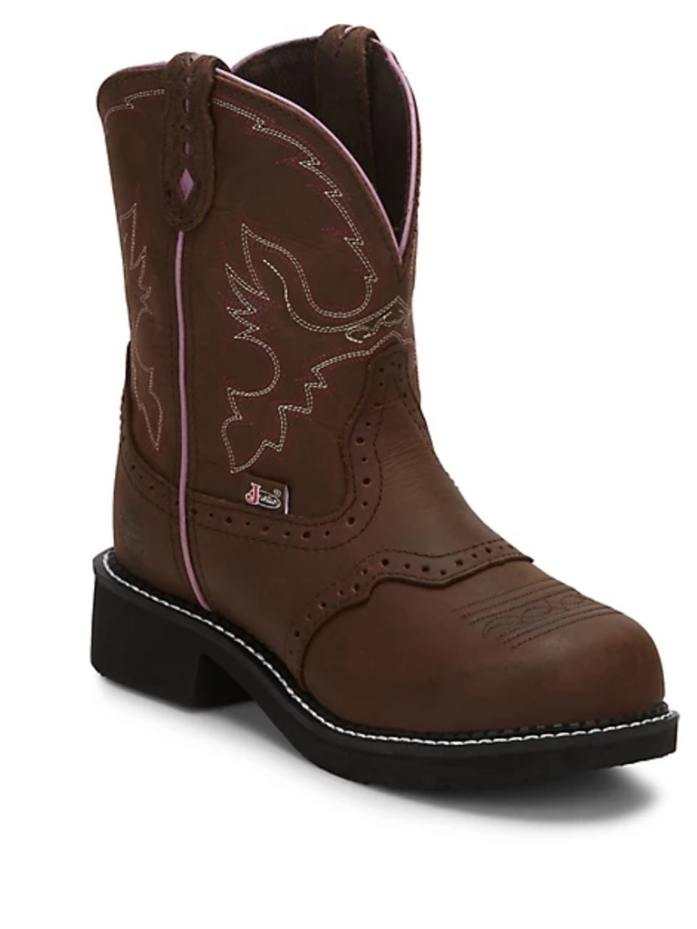 Justin 8 inch Gypsy Wanette cowhide leather wester boots size 6.5